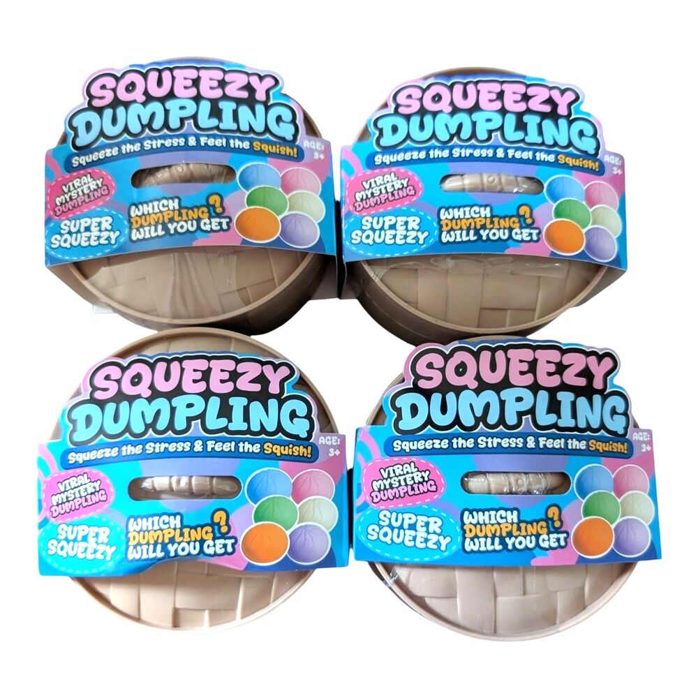4X MYSTERY VIRAL SQUEEZY DUMPLING SQUISHY RARE NEW & SEALED